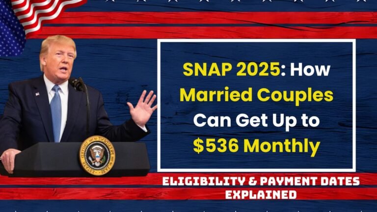 SNAP 2025 How Married Couples Can Get Up to $536 Monthly – Eligibility & Payment Dates Explained